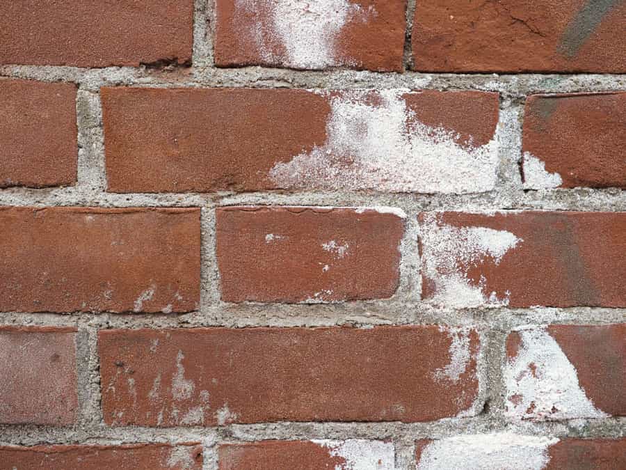 efflorescence brick