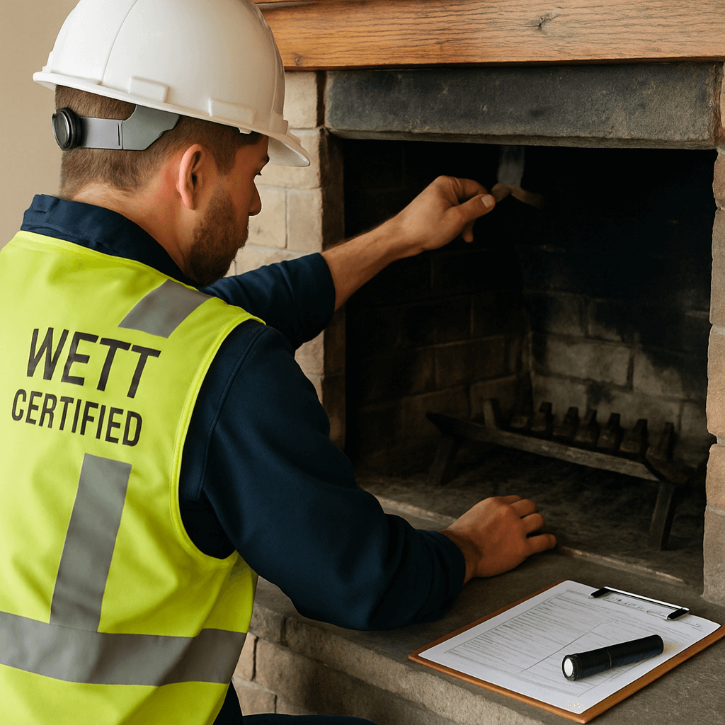 WETT fireplace inspection