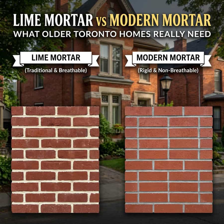 Lime Mortar vs Modern Mortar